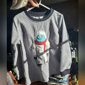 Fleece monster sweatshirt